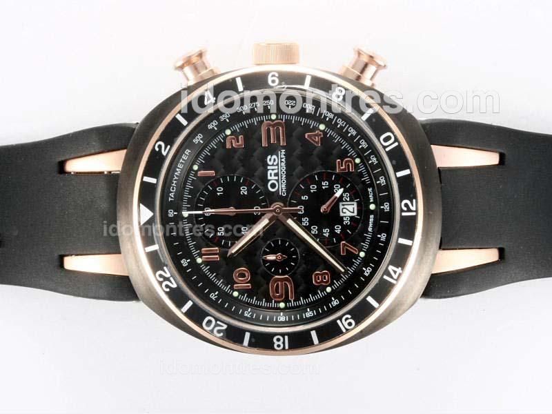 Oris Williams F1 Team Working Chronograph PVD Case with Black Dial