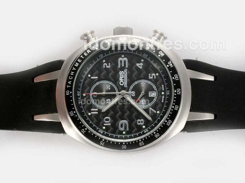 Oris Williams F1 Team Working Chronograph with Black Carbon Fibre Style Dial