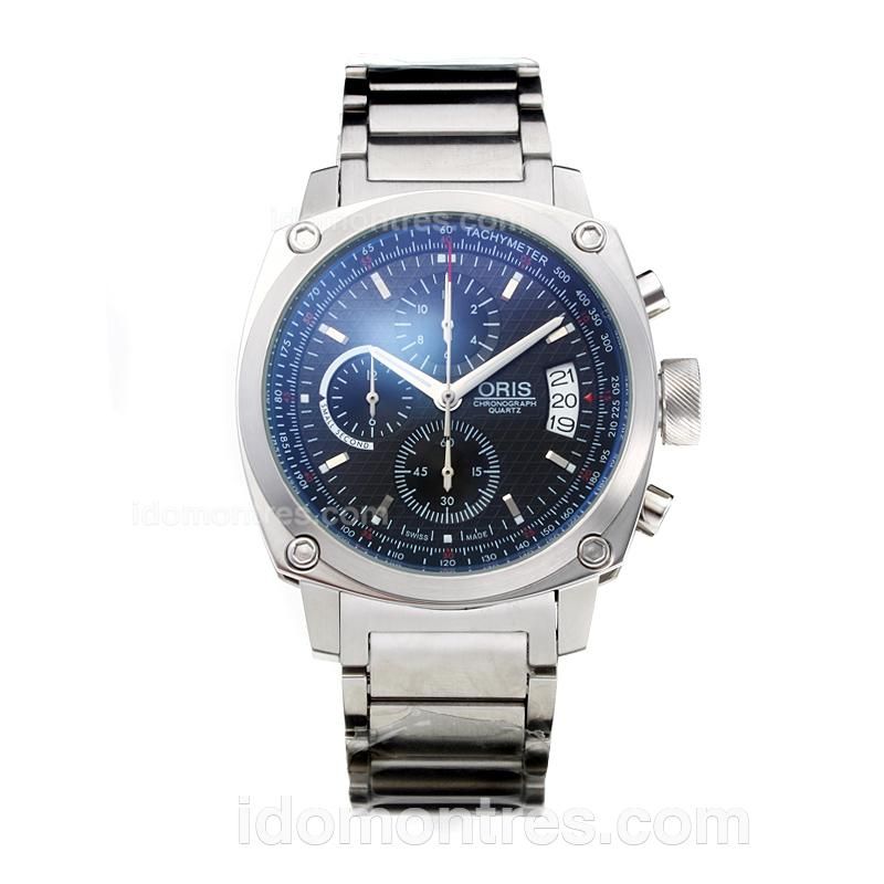 Oris Working Chronograph with Black Dial S/S