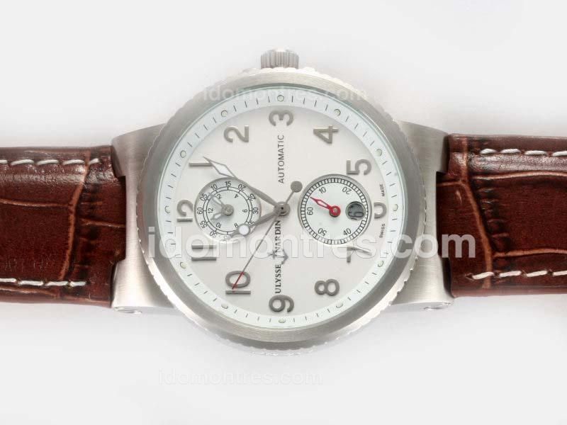 Ulysse Nardin Lelocle Suisse Automatic with White Dial-Number Marking