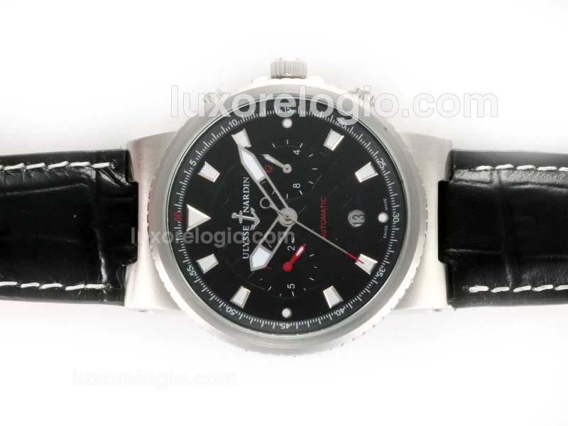 Ulysse Nardin Maxi Marine Automatic with Black Dial and Strap