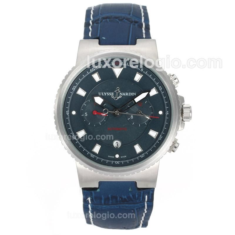 Ulysse Nardin Maxi Marine Automatic with Blue Dial and Strap