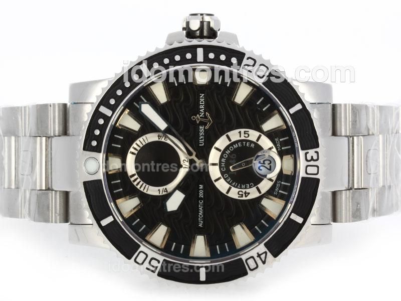 Ulysse Nardin Maxi Marine Diver Working Power Reserve Automatic with Black Dial and Bezel S/S