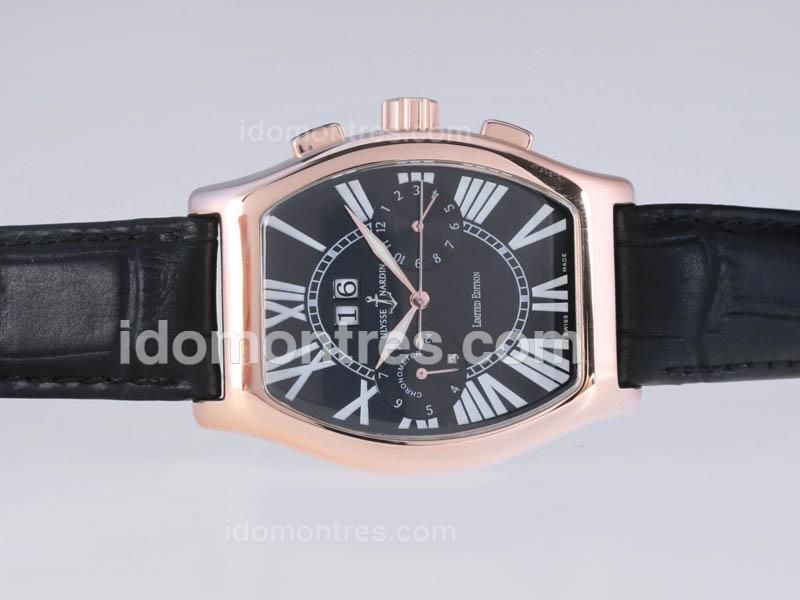Ulysse Nardin Perpetual Ludovico Limited Edition Automatic Rose Gold Case with Black Dial