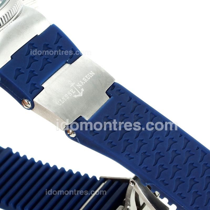 Ulysse Nardin Maxi Marine Working Chronograph with Blue Dial-Blue Rubber Strap