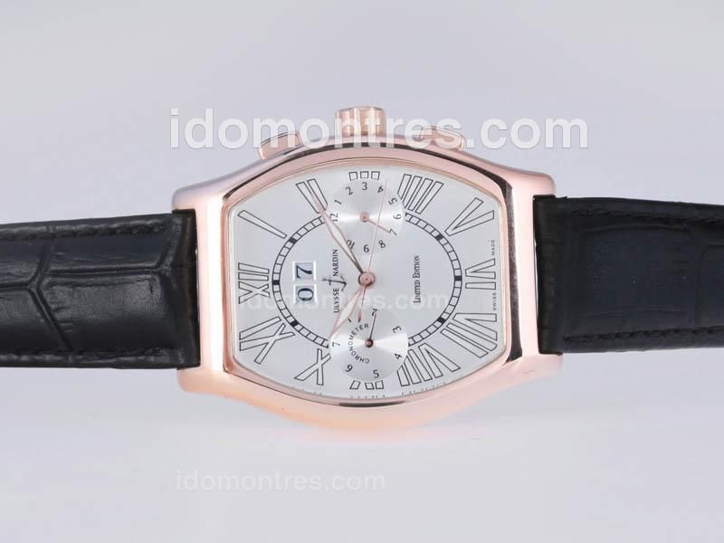 Ulysse Nardin Perpetual Ludovico Limited Edition Automatic Rose Gold Case with White Dial