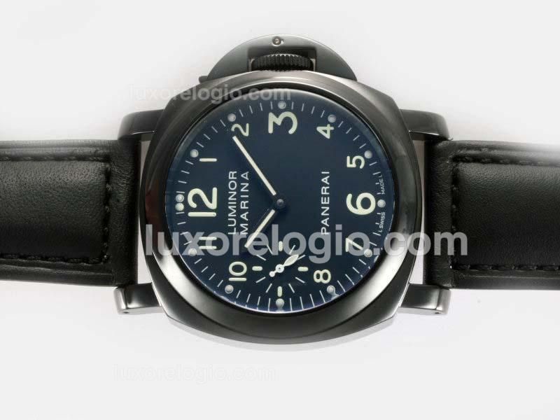 Panerai Luminor Marina Unitas 6497 Movement PVD Case with AR Coating-New Vresion