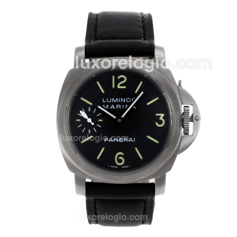Panerai Luminor Marina With Unitas 6497 Movement-Full Titanium Case
