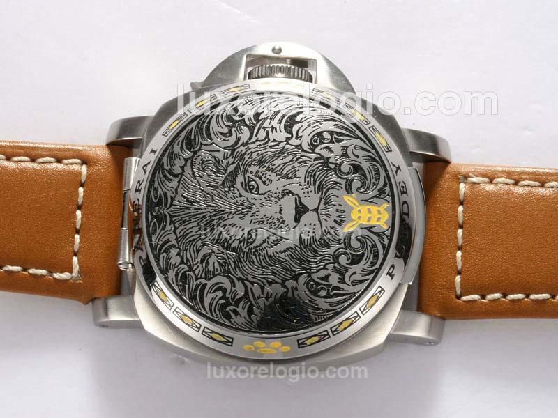 Panerai Luminor Sealand Swiss Valjoux 7750 Movement with Lion Cover
