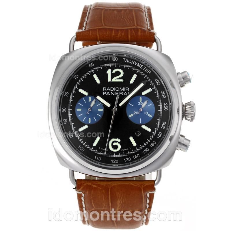 Panerai Radiomir Automatic with Black Dial-18K Plated Gold Movement