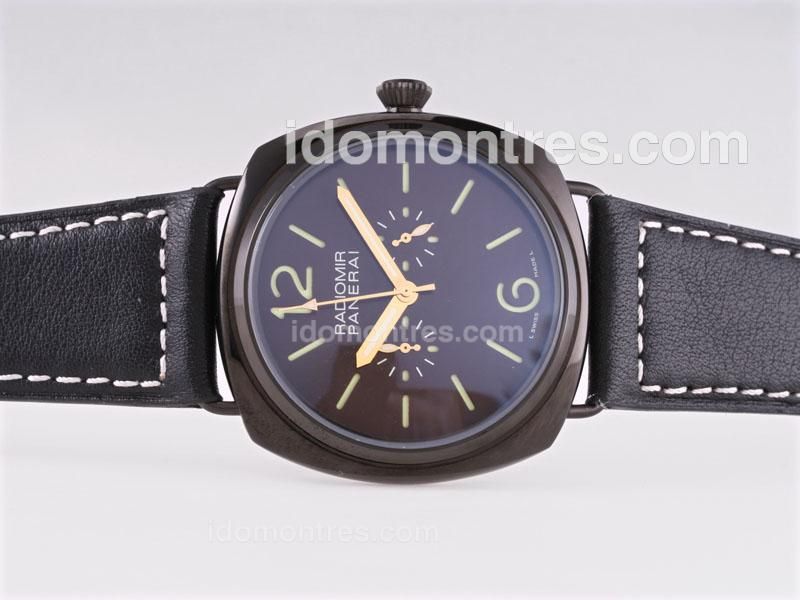 Panerai Radiomir Working Chronograph PVD Case with Brown Dial-AR Coating