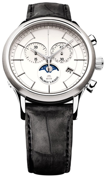 Maurice Lacroix Les Classiques Phase de Lune Chronograph Mens Watch Model: LC1148-SS001-130