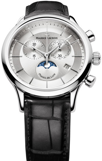 Maurice Lacroix Les Classiques Phase de Lune Chronograph Mens Watch Model: LC1148-SS001-131