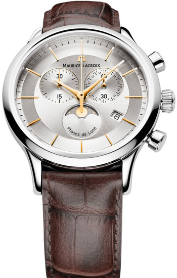 Maurice Lacroix Les Classiques Phase de Lune Chronograph Mens Watch Model: LC1148-SS001-132