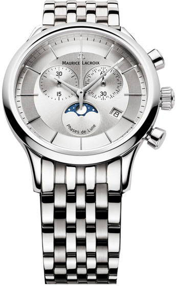 Maurice Lacroix Les Classiques Phase de Lune Chronograph Mens Watch Model: LC1148-SS002-131