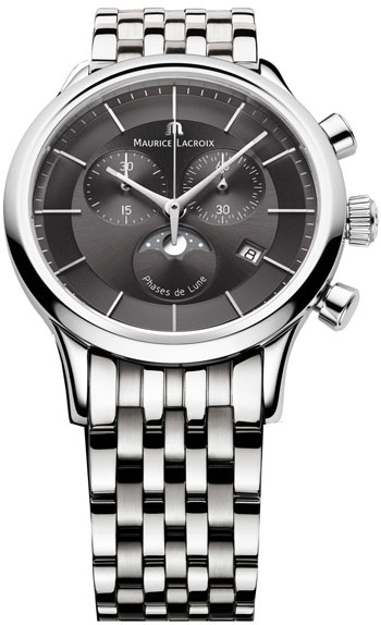 Maurice Lacroix Les Classiques Phase de Lune Chronograph Mens Watch Model: LC1148-SS002-331