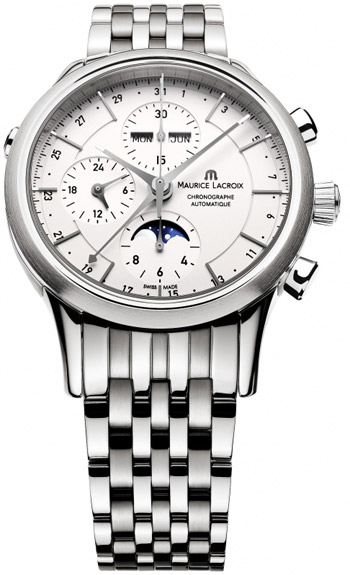 Maurice Lacroix Les Classiques Phase de Lune Mens Watch Model: LC6078-SS002-13E