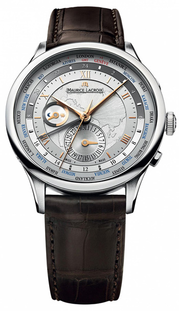Maurice Lacroix Masterpiece Worldtimer Mens Watch Model: MP6008-SS001-110