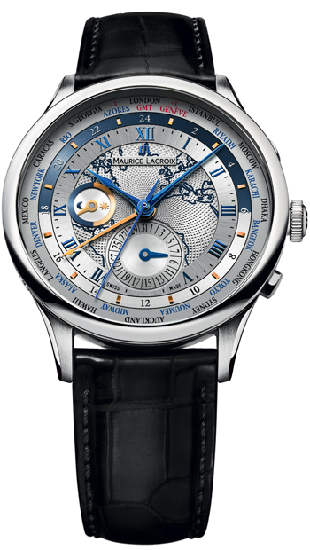 Maurice Lacroix Masterpiece Worldtimer Mens Watch Model: MP6008-SS001-111