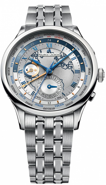 Maurice Lacroix Masterpiece Worldtimer Mens Watch Model: MP6008-SS002-111