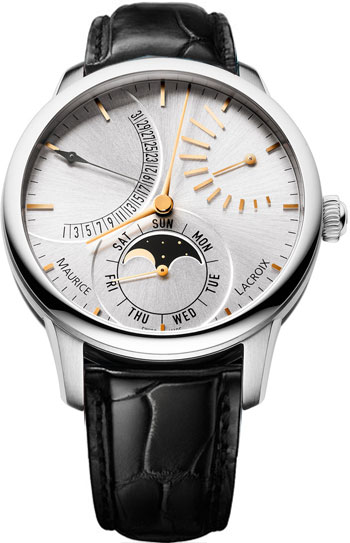 Maurice Lacroix Masterpiece Lune Retrograde Mens Watch Model: MP6528-SS001-130