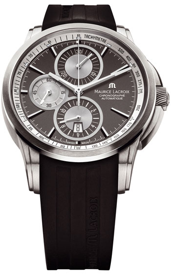 Maurice Lacroix Pontos Chronograph Titanium Mens Watch Model: PT6188-TT031-830