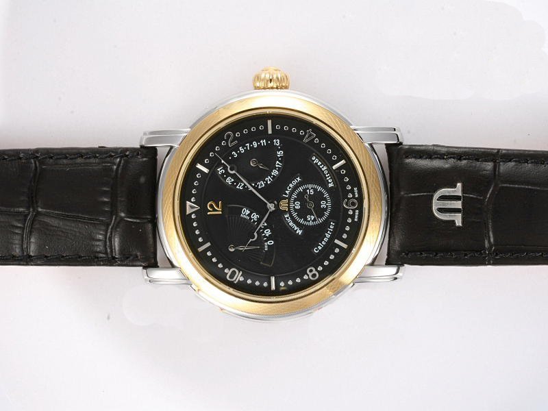 Maurice Lacroix Masterpiece Calendrier Retrograde MP7268-PG101-130 40mm Automatic Mens Watch
