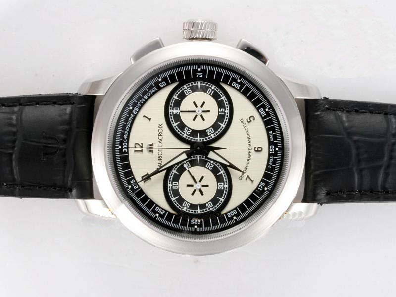 Maurice Lacroix Masterpiece Le Chronographe MP 7128-SS001-320 Round Manual Winding Mens Watch