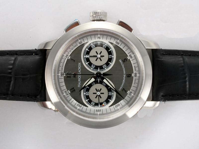 Maurice Lacroix Masterpiece Le Chronographe MP 7128-SS001-320 Round Mens Manual Winding Watch