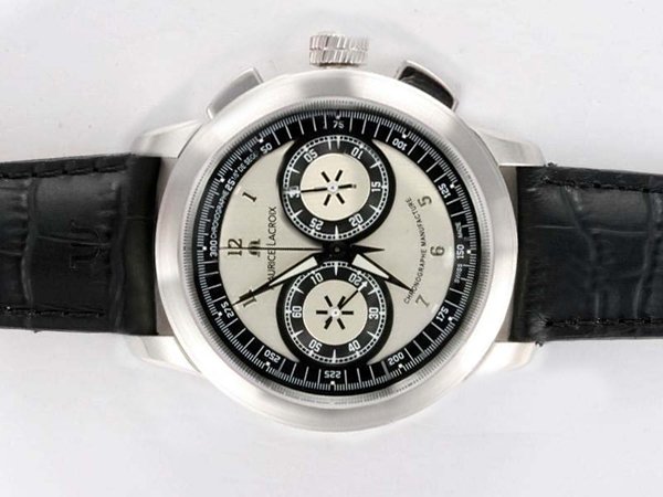 Maurice Lacroix Masterpiece Le Chronographe MP7128-SS001-320 45mm White Dial Manual Winding Watch