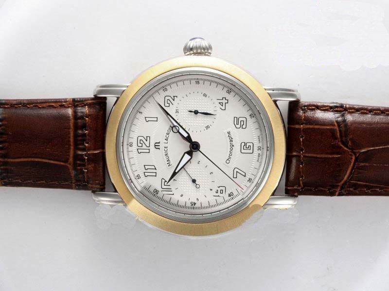 Maurice Lacroix Masterpiece Venus MP7038-WG101-120 18k Gold Bezel White Dial Automatic Watch