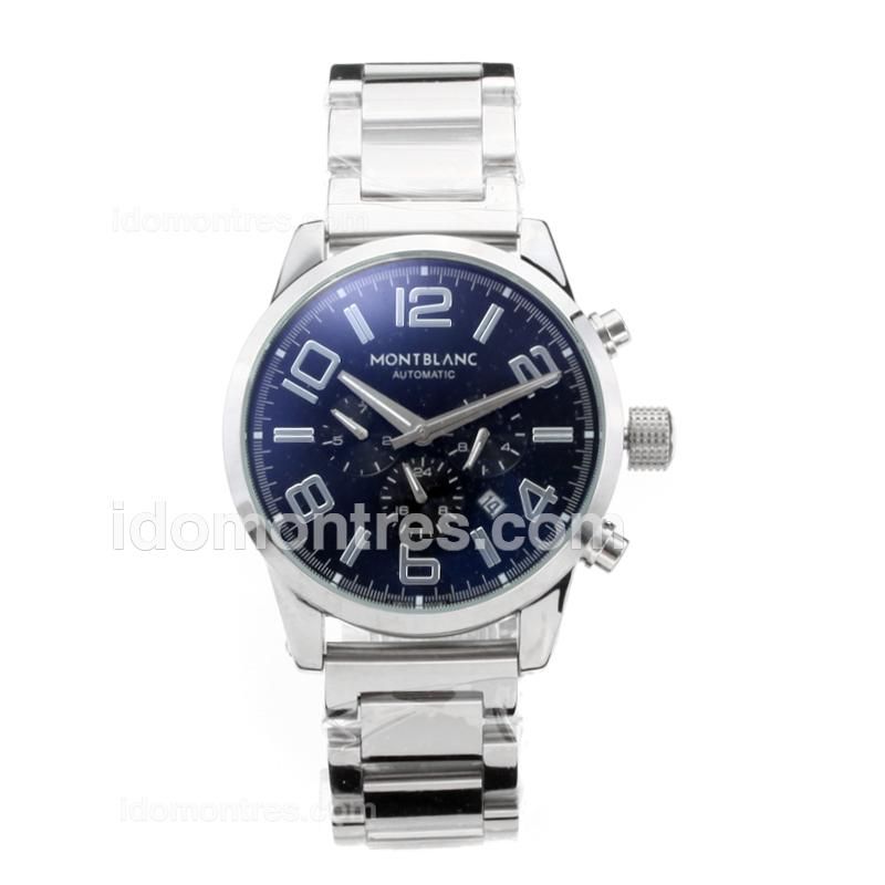 Mont Blanc Time Walker Automatic with Black Dial S/S