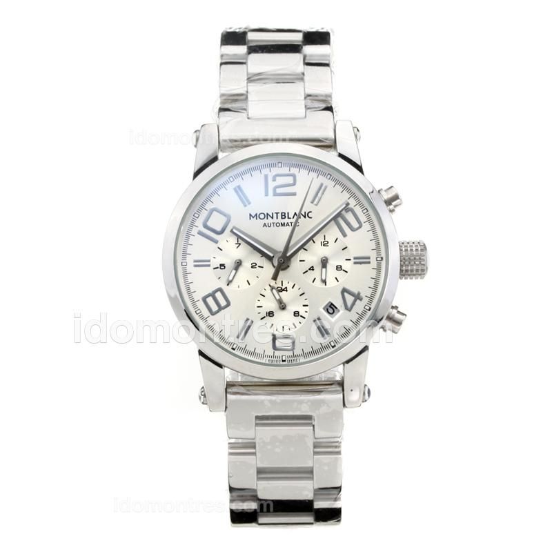 Mont Blanc Time Walker Automatic with Silver Dial S/S