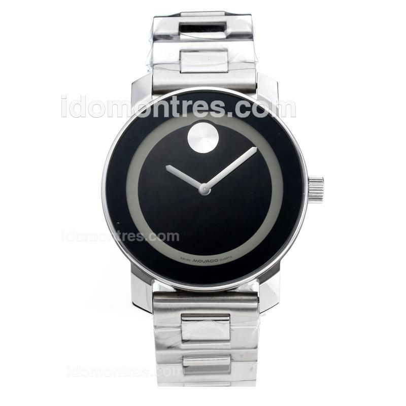Movado with Black Dial S/S